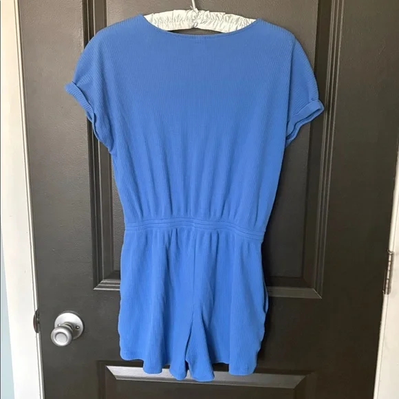 Old Navy XL 14-16 blue short sleeve romper - Picture 5 of 5